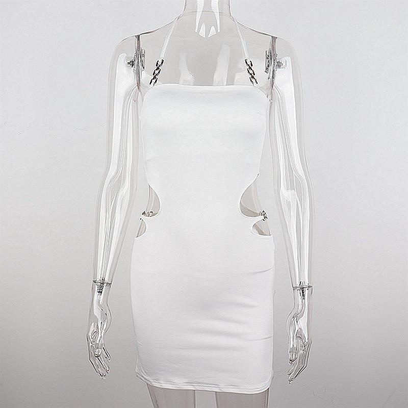 Jiashucheng Đầm Hai Dây Cổ Khoét Sâu Dáng Ôm Thiết Kế Xẻ Tà Thời Trang Mùa Hè Quyến Rũ Cho Nữ