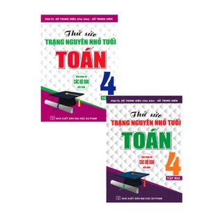 SÁCH - combo thử sức trạng nguyên nhỏ tuổi môn toán lớp 4