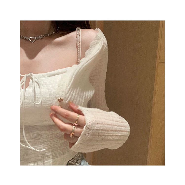 Jiashucheng Áo Hai Dây Ôm Dáng Phong Cách Mới Quyến Rũ Mùa Hè Cho Nữ