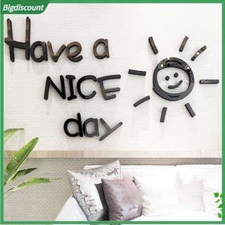 <BIG> Miếng decal dán tường Thiết Kế Chữ Cái 3d Độc Đáo Dùng Để Trang Trí Nhà Cửa Tiện Dụng