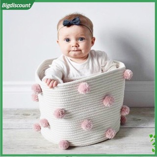 Giỏ vải cotton đựng đồ chơi / đồ chơi cho bé