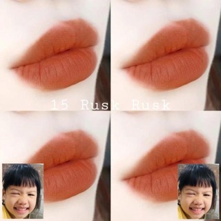 Son Romand Zero 15 cam cháy (son kem lì Romand Zero Velvet Tint)