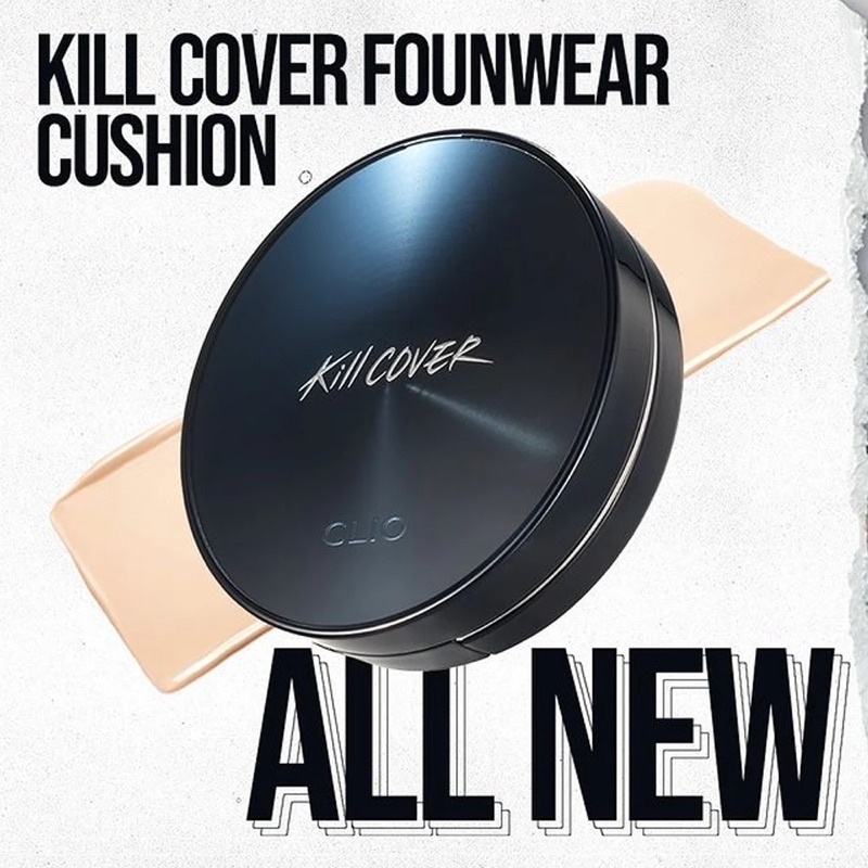 Phấn Nước Làm Mịn Lỗ Chân Lông Clio Kill Cover Founwear Cushion All New Spf50+ Pa+++ (15Gx2) (Tặng 1 Lõi )