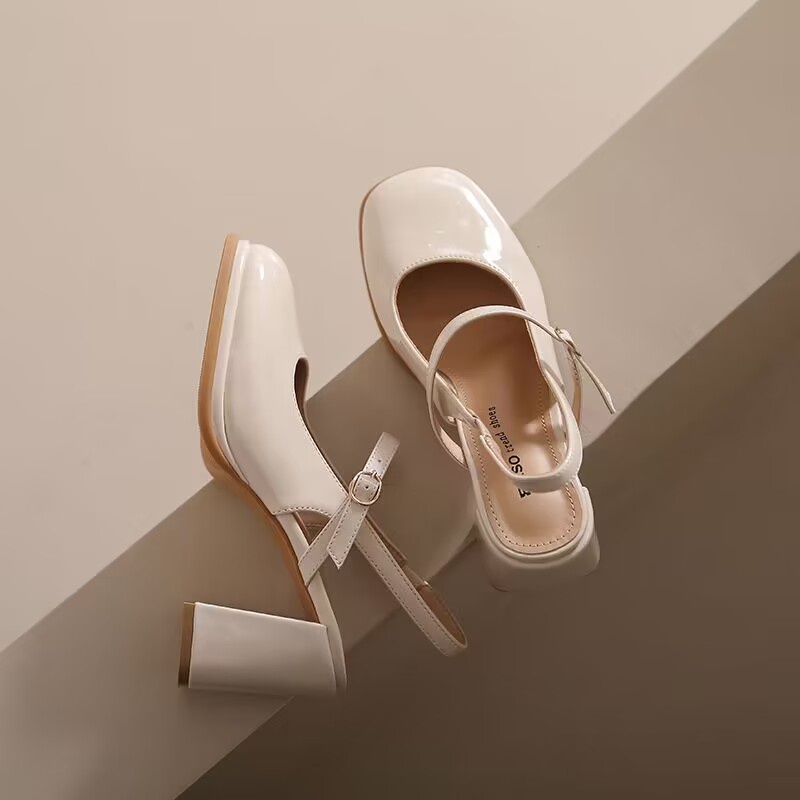 Giày cao gót túi xách thô và thời trang mới