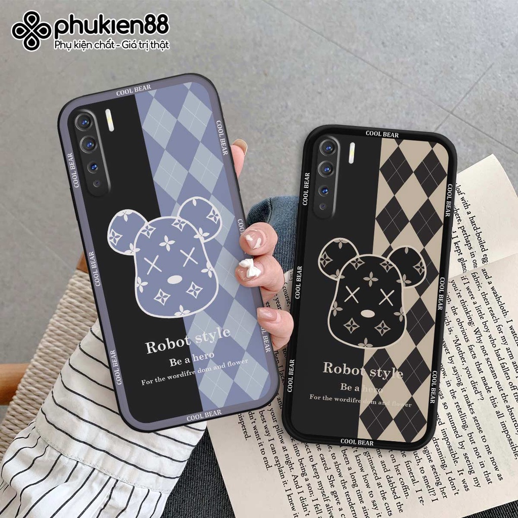 Ốp lưng TPU Oppo Reno3 / Reno3 Pro / Reno 3 gấu bear dễ thương thời trang, ốp silicon TPU dẻo rẻ đẹp