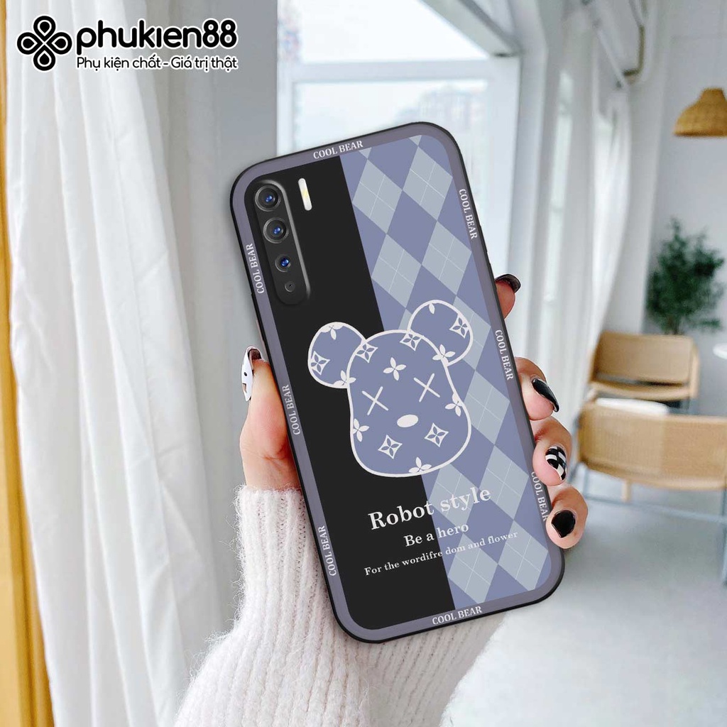 Ốp lưng TPU Oppo Reno3 / Reno3 Pro / Reno 3 gấu bear dễ thương thời trang, ốp silicon TPU dẻo rẻ đẹp