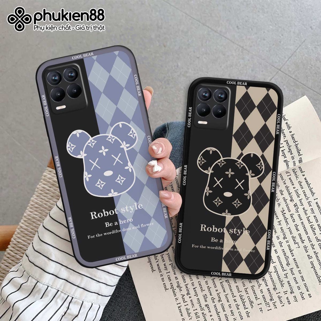 Ốp lưng TPU Realme 8 / 8 Pro gấu bear dễ thương thời trang, ốp silicon TPU dẻo rẻ đẹp