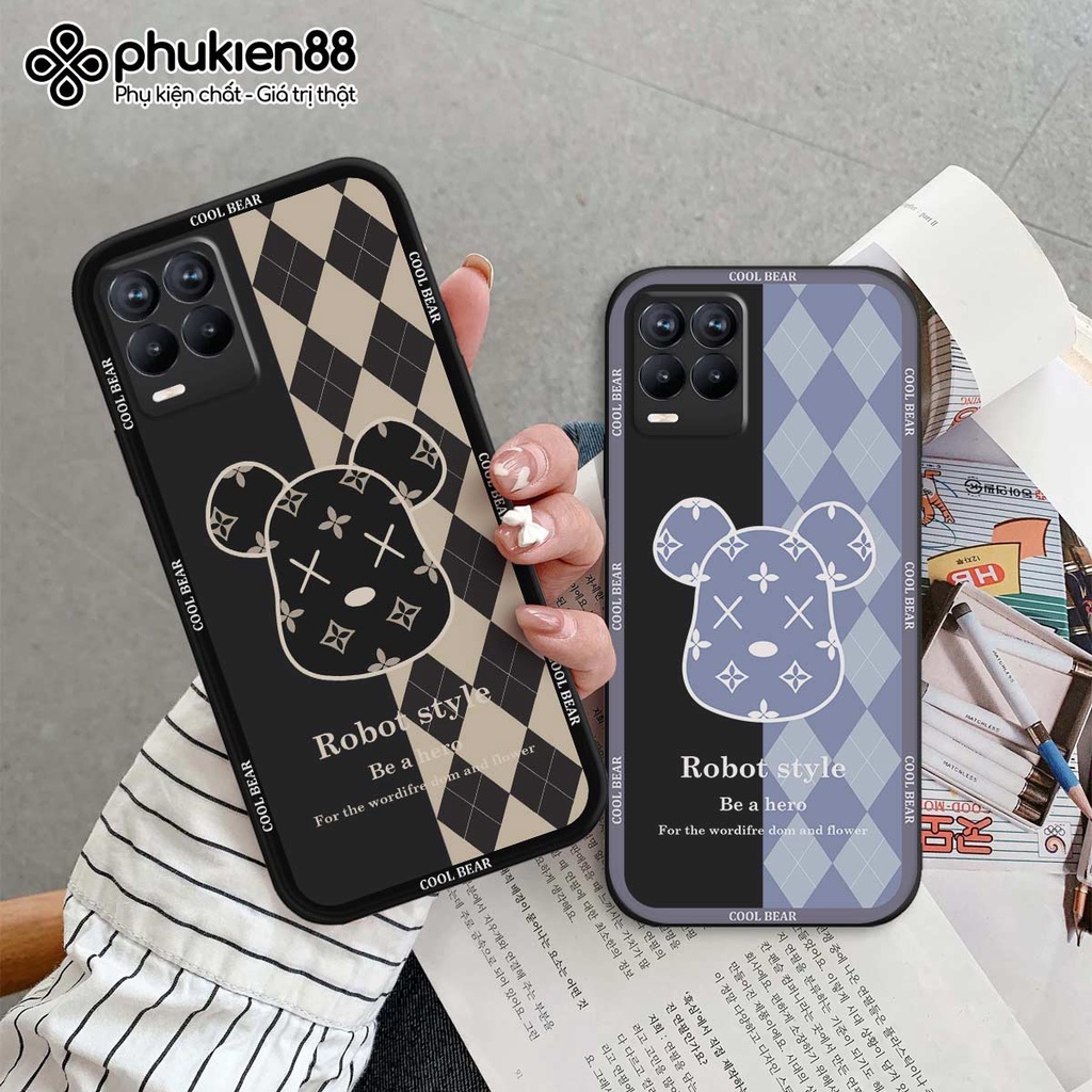 Ốp lưng TPU Realme 8 / 8 Pro gấu bear dễ thương thời trang, ốp silicon TPU dẻo rẻ đẹp