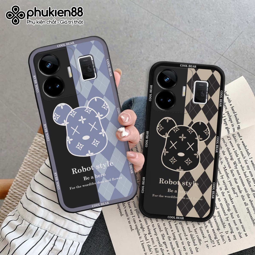 Ốp lưng TPU Realme GT Neo 5 / Neo5 SE gấu bear dễ thương thời trang, ốp silicon TPU dẻo rẻ đẹp