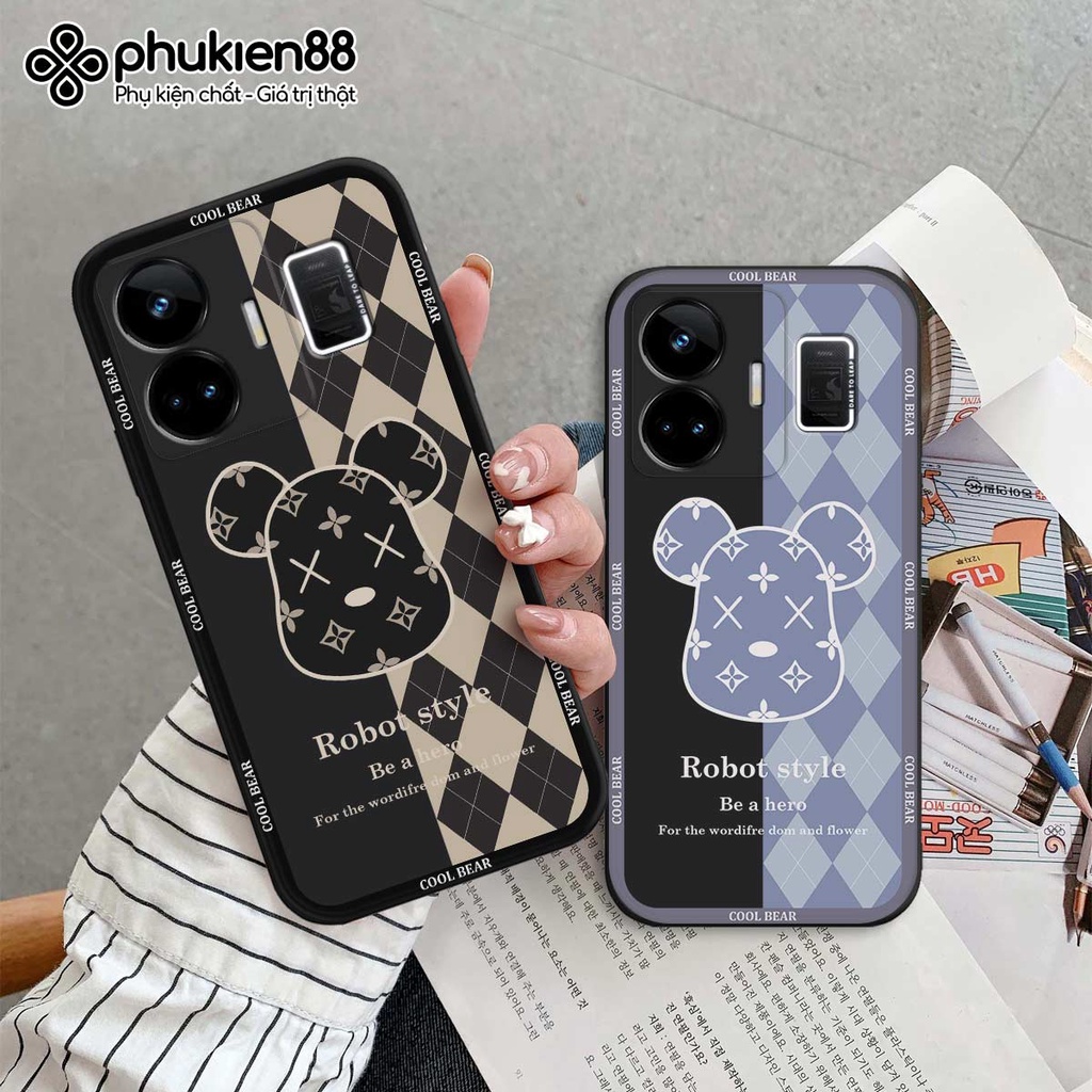 Ốp lưng TPU Realme GT Neo 5 / Neo5 SE gấu bear dễ thương thời trang, ốp silicon TPU dẻo rẻ đẹp