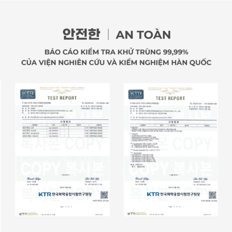 Máy Khử Khuẩn Thực Phẩm Gume Hàng Chính Hãng Hàn Quốc Bảo Hành 12 Tháng - Korean.Mart