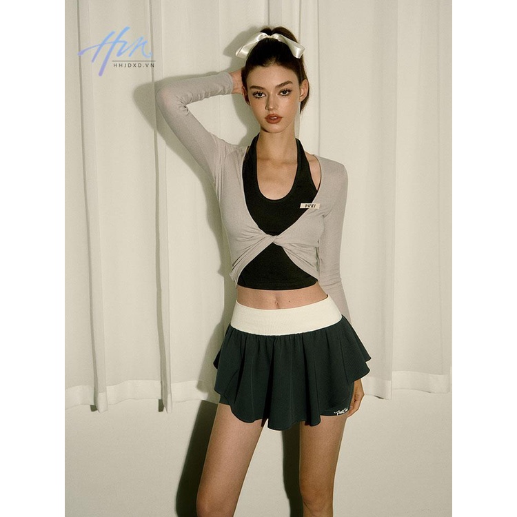 Áo Múa Ba Lê Giả Hai Mảnh Mỏng Thoáng Khí Chống Nắng Phong Cách Cho Nữ