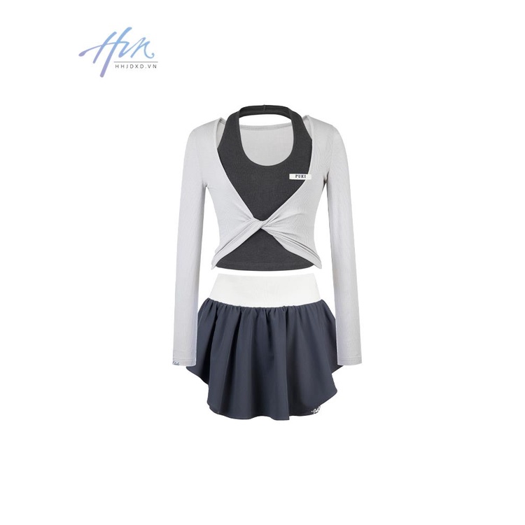 Áo Múa Ba Lê Giả Hai Mảnh Mỏng Thoáng Khí Chống Nắng Phong Cách Cho Nữ