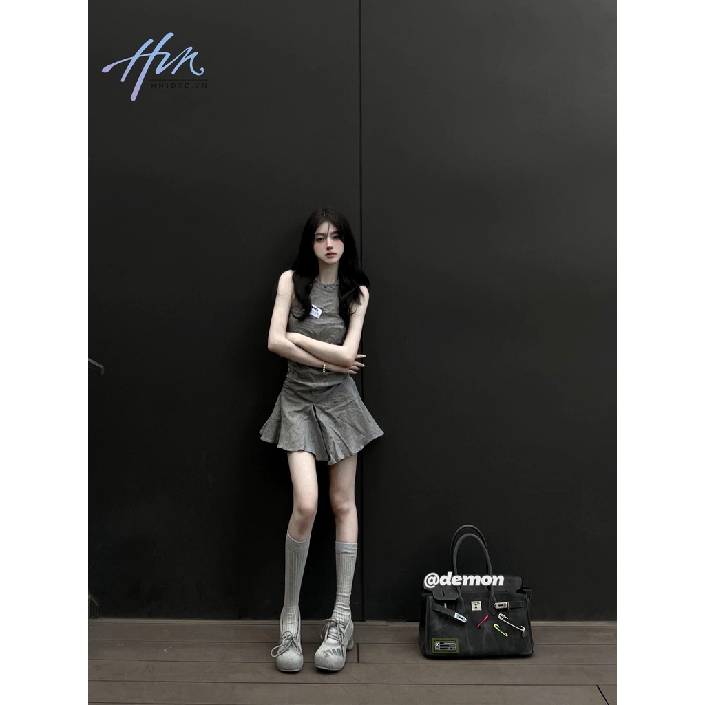 Đầm Ngắn Chữ a Ôm Eo Xếp Ly Gợi Cảm Thời Trang Mùa Hè Phong Cách Hàn Quốc Dành Cho Bạn Nữ