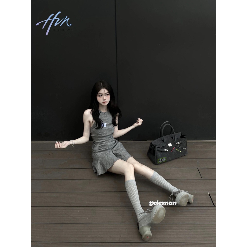 Đầm Ngắn Chữ a Ôm Eo Xếp Ly Gợi Cảm Thời Trang Mùa Hè Phong Cách Hàn Quốc Dành Cho Bạn Nữ