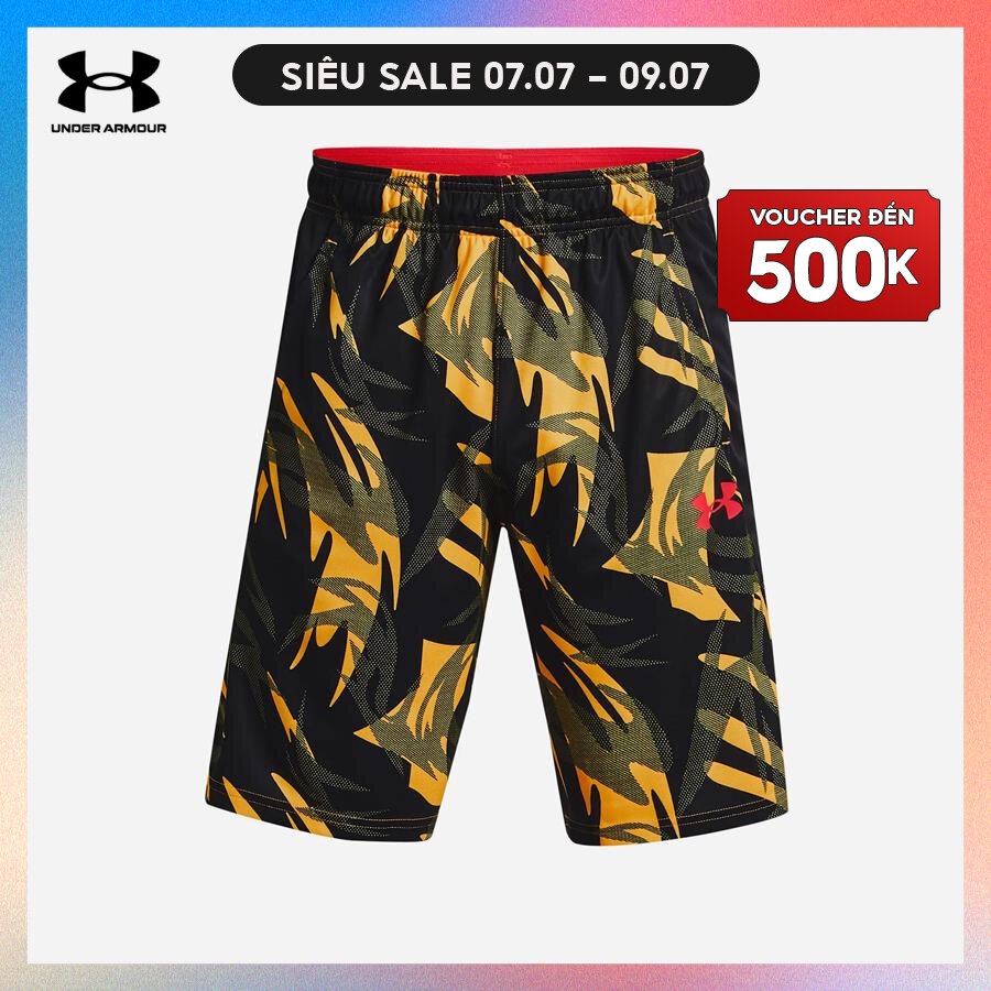 Quần ngắn thể thao nam Under Armour Baseline 10'' Print - 1370221-782