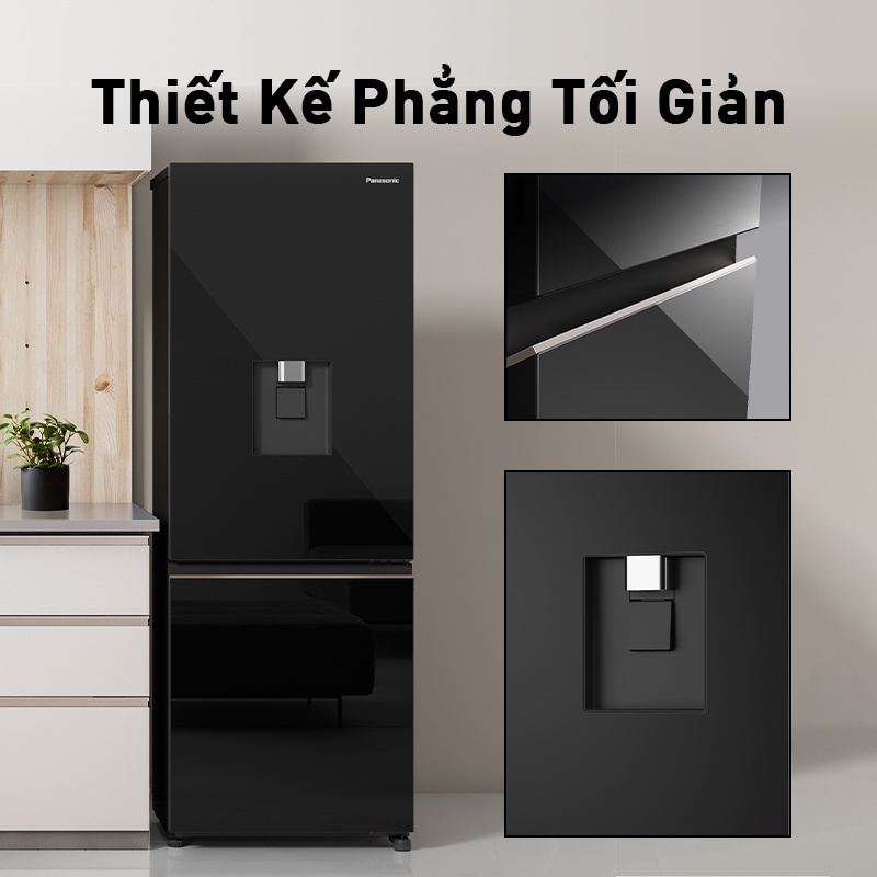 [TRẢ GÓP 0%] Tủ lạnh Panasonic Vô Hiệu Hóa Vi Khuẩn 300L NR-BV331WGKV Lấy Nước Ngoài-Ngăn Đá Dưới