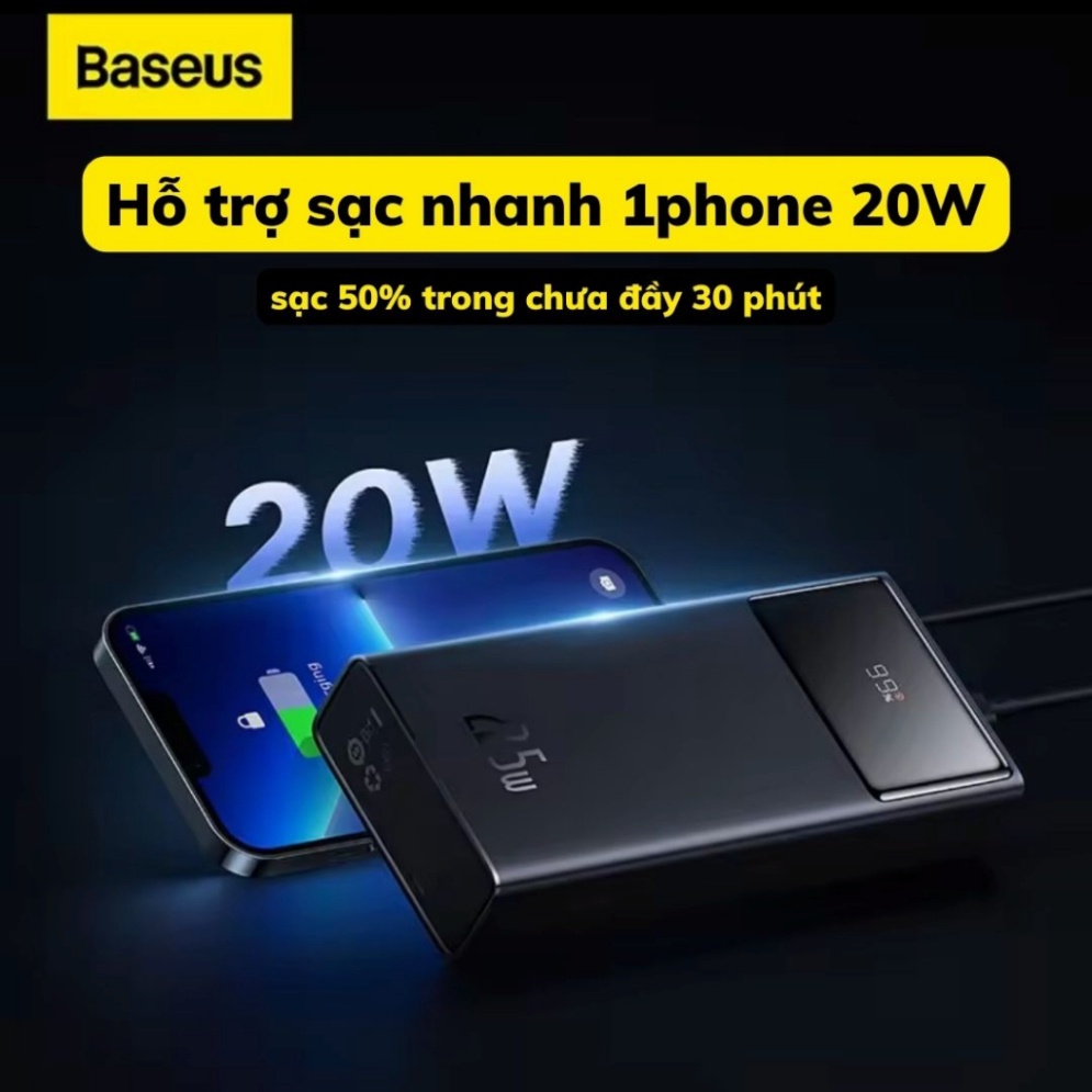 💥XẢ HÀNG💥 Pin Sạc Dự Phòng Baseus Star-Lord 20000mah 22.5W hỗ trợ sạc nhanh Power Delivery cho IP X/14 Pro Max