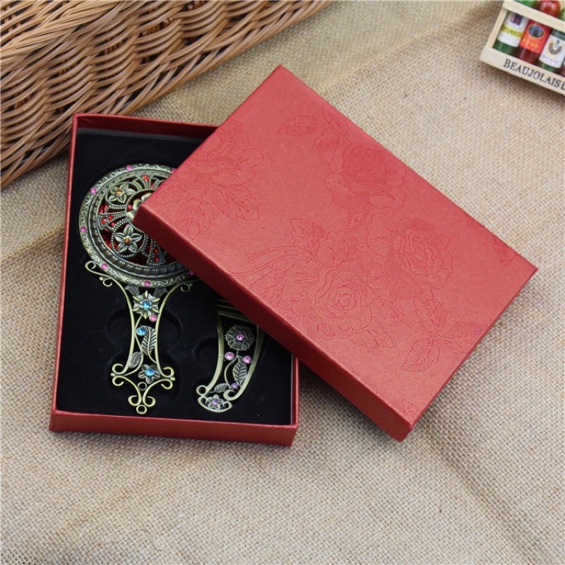Set gương và lược trang điểm phong cách cổ trang Trung Hoa