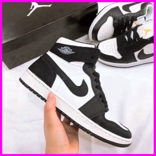 Giày thể thao Jodan panda, Giày JD1 cao cổ đen trắng nam nữ cực hot dễ phối đồ 2021 Xmenshop2