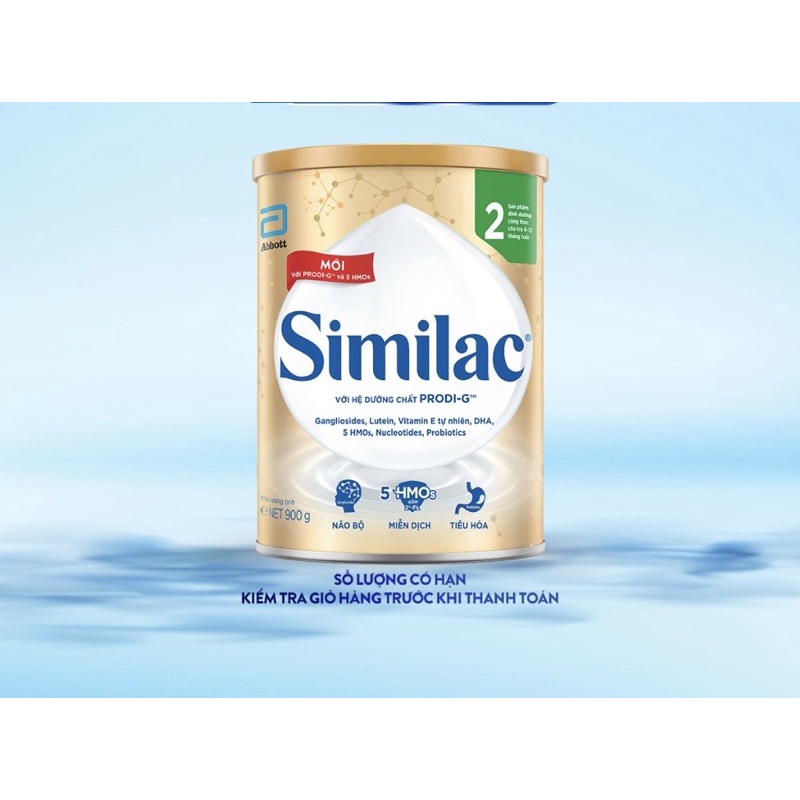 Sữa Similac 2 lon 900g date 11/24