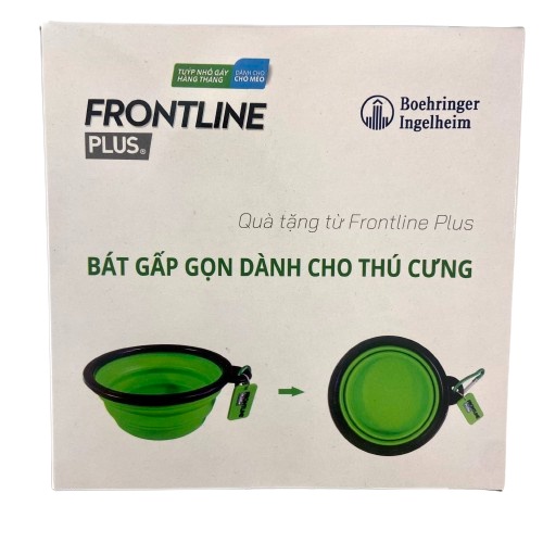 Bát ăn gấp gọn bằng silicon dành cho thú cưng Frontline Plus Cat