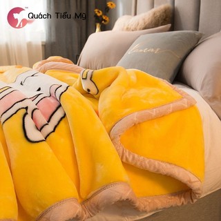 Chăn lông cừu hai lớp dày sang trọng, chăn lông cừu san hô mùa đông