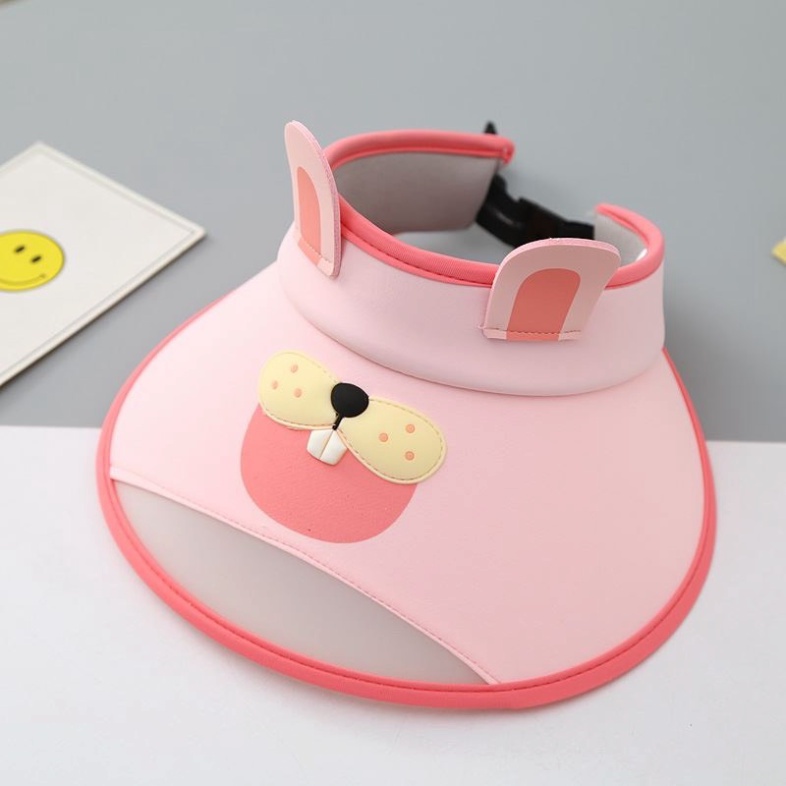 Từ 2 đến 12 tuổi,mũ chống nắng nửa đầu cho bé trai và gái hình các con vật 2 tai xinh xắn