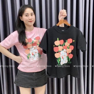 Áo BabyTee in hình HOA TULIP.