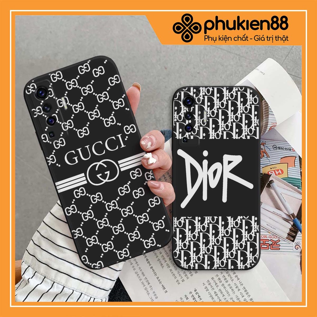 Ốp lưng TPU Vivo X50 4G 5G / X50 Pro thời trang GUC.CI DI.OR, ốp silicon TPU dẻo rẻ đẹp