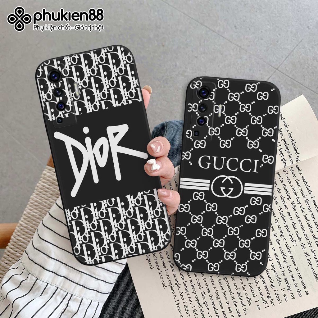 Ốp lưng TPU Vivo X50 4G 5G / X50 Pro thời trang GUC.CI DI.OR, ốp silicon TPU dẻo rẻ đẹp