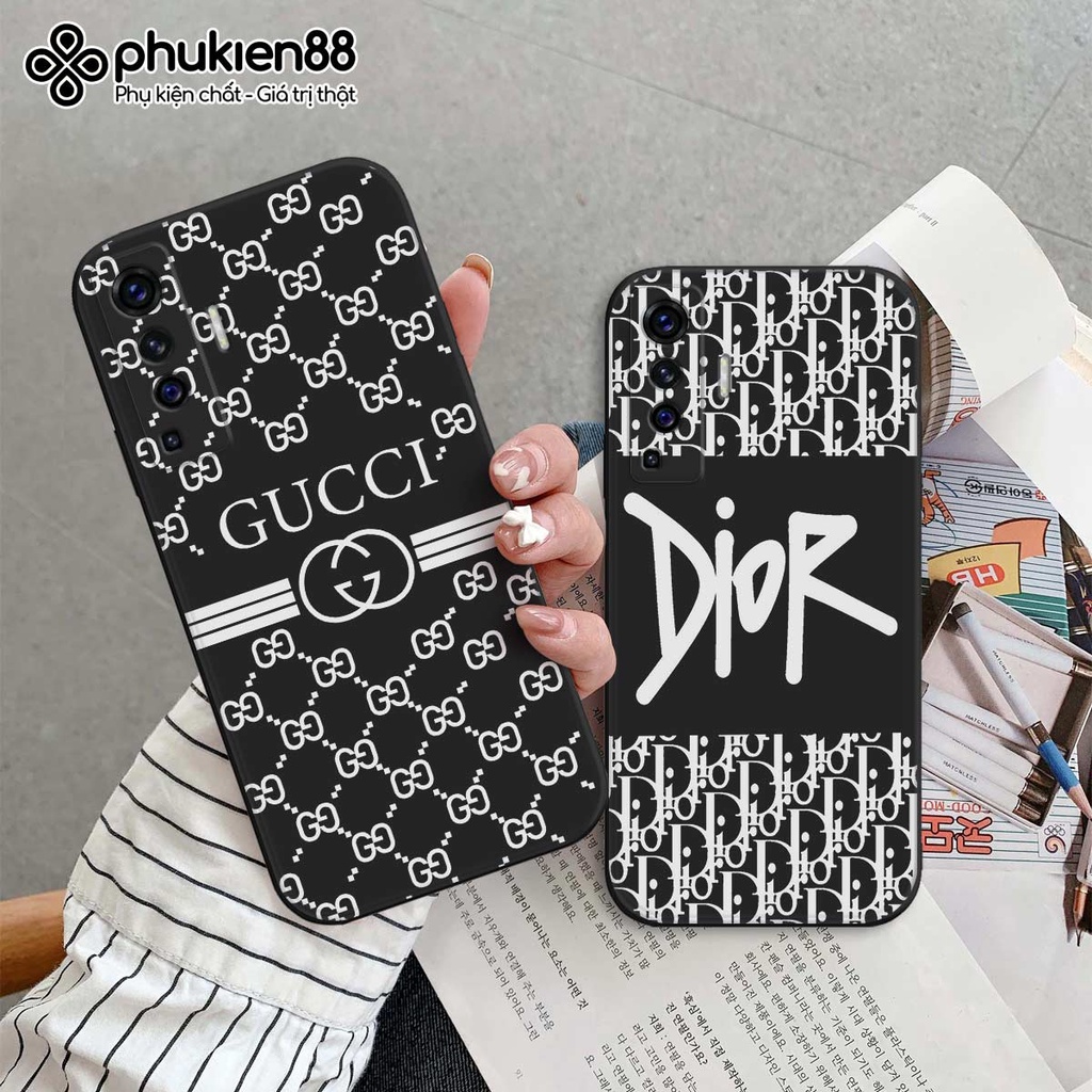 Ốp lưng TPU Vivo X50 4G 5G / X50 Pro thời trang GUC.CI DI.OR, ốp silicon TPU dẻo rẻ đẹp