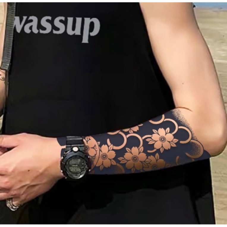 Hình Xăm Dán Tạm Thời Kín Tay 17cm X 24cm Chống Thấm Nước 15 Ngày Hot Trend 2023