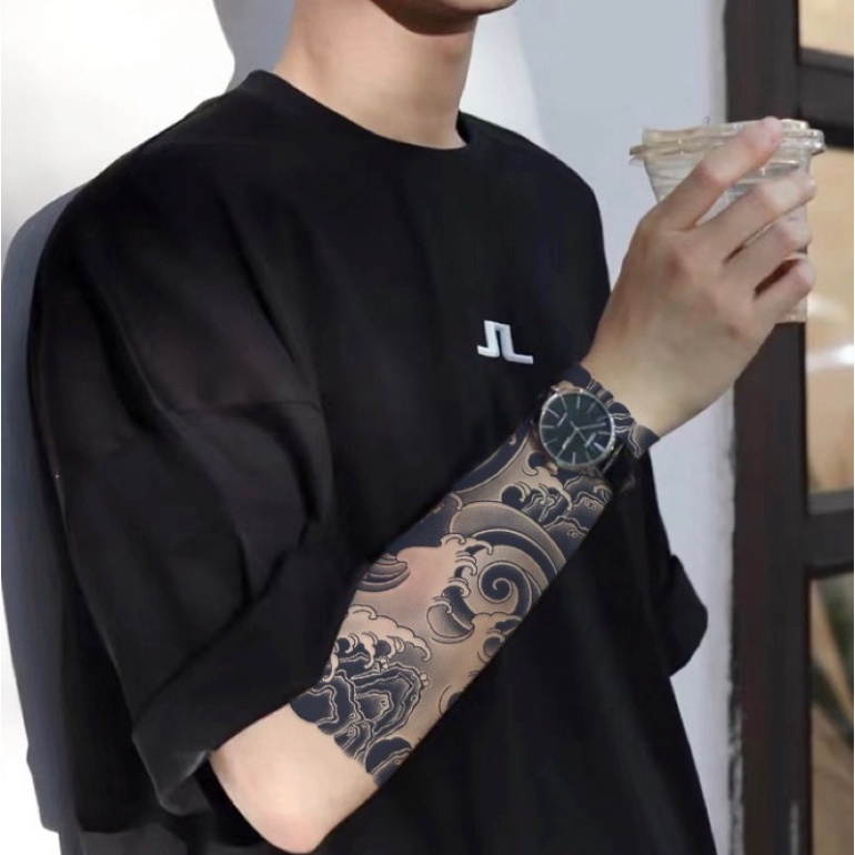 Hình Xăm Dán Tạm Thời Kín Tay 17cm X 24cm Chống Thấm Nước 15 Ngày Hot Trend 2023