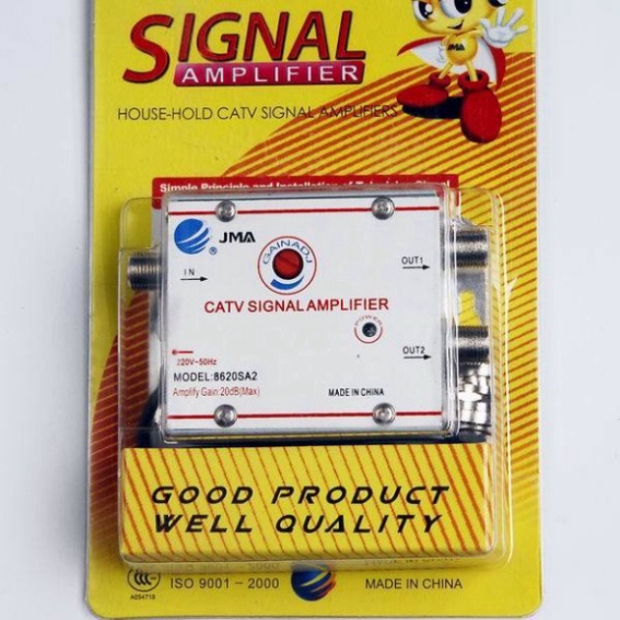 Bộ Chia Khuếch Đại Sóng Truyền Hình Cáp 1 Ra 2 JMA