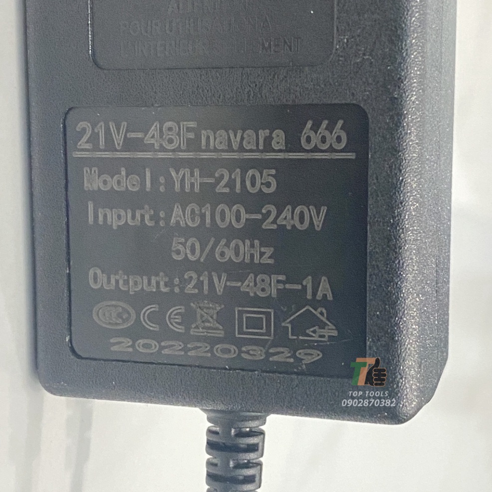 Sạc pin máy khoan, Sạc Adapter 18V,21V,36V,72V, loại đuôi tròn