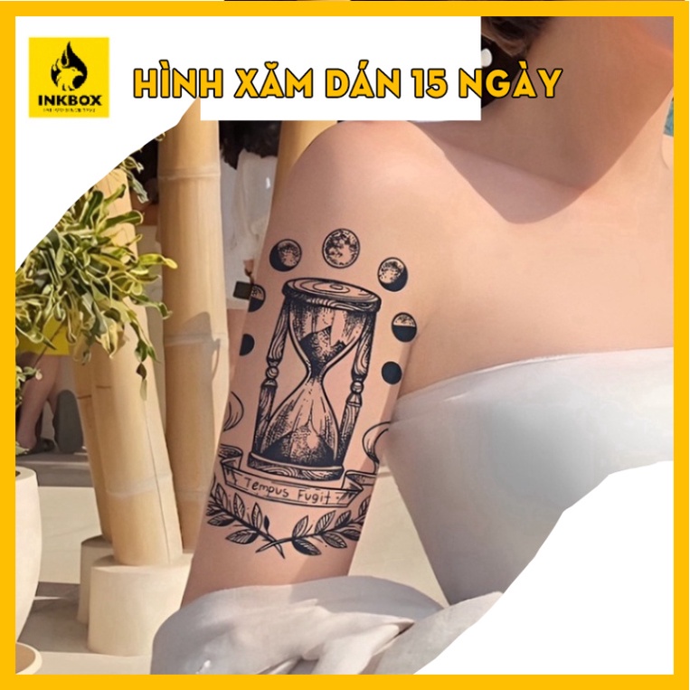 Hình Xăm Dán Tạm Thời Vòng Tay Nhật Cổ 11cm X 18cm Chống Thấm Nước 15 Ngày Hot Trend 2023