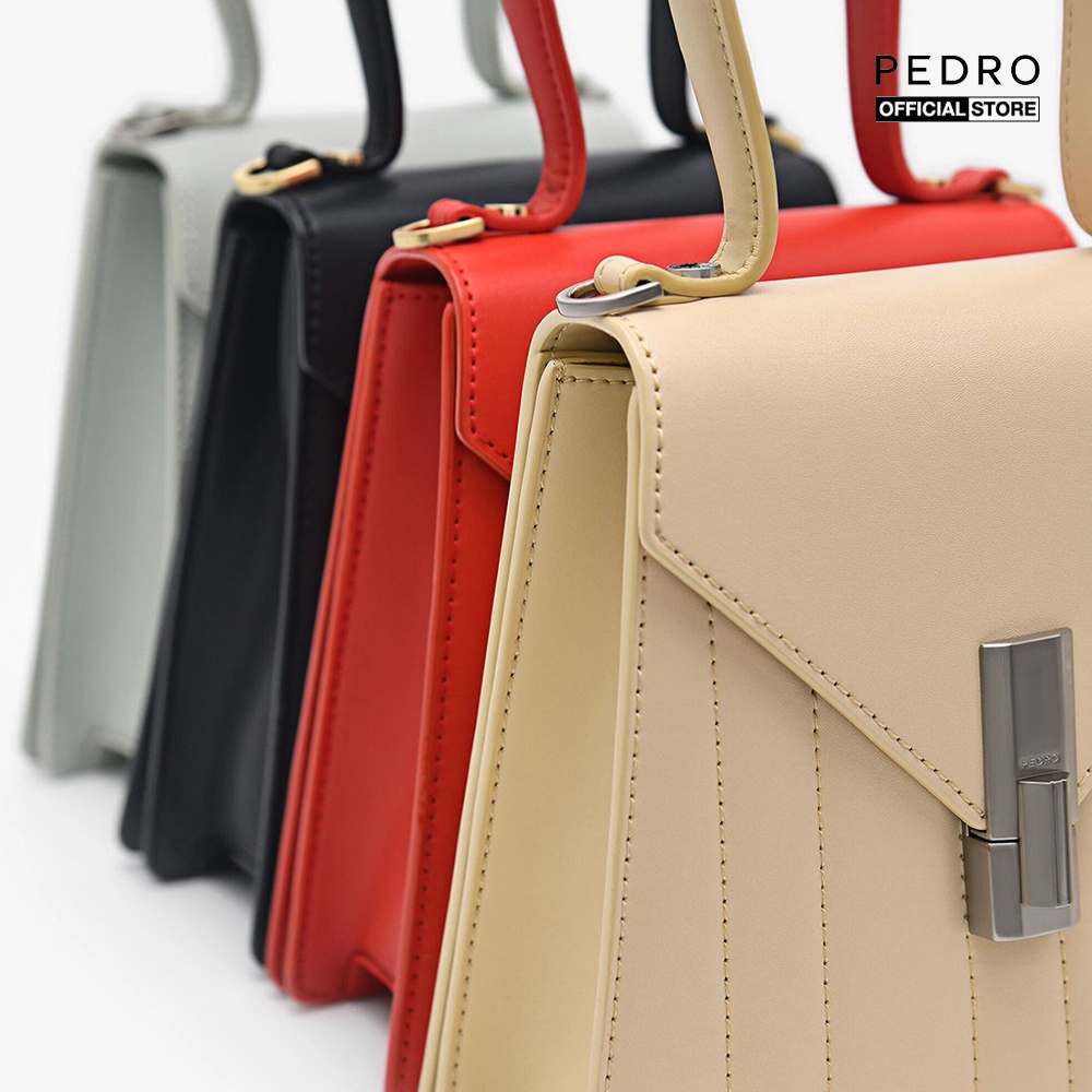 PEDRO - Túi xách nữ phom hình thang Margot Leather Panelled PW2-56610026-44