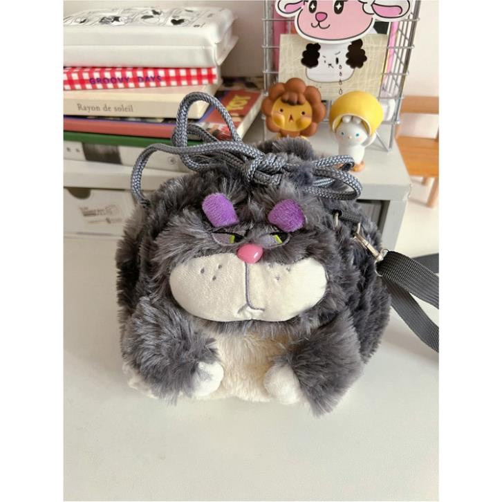 Túi Đeo Chéo Hình Mèo Lucifer Hoạt Hình Dễ Thương Thời Trang Thu Đông Cho Nữ