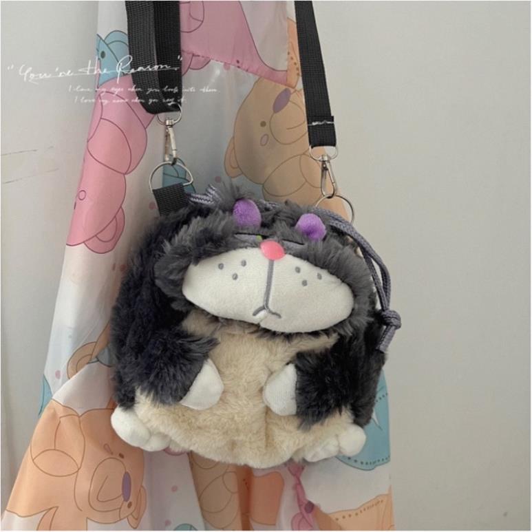 Túi Đeo Chéo Hình Mèo Lucifer Hoạt Hình Dễ Thương Thời Trang Thu Đông Cho Nữ