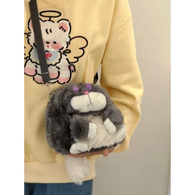 Túi Đeo Chéo Hình Mèo Lucifer Hoạt Hình Dễ Thương Thời Trang Thu Đông Cho Nữ