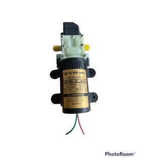 Mô tơ bình phun điện,bơm áp lực, phun sương 12V công suất 8l/p Việt Nhật đầu dài