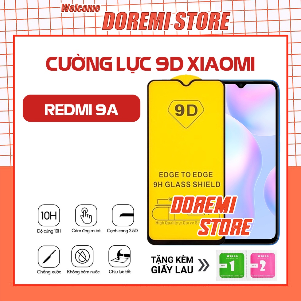 Kính cường lực full màn Xiaomi Redmi 9A / Redmi 9A 9D hàng cao cấp, Giá tốt nhất