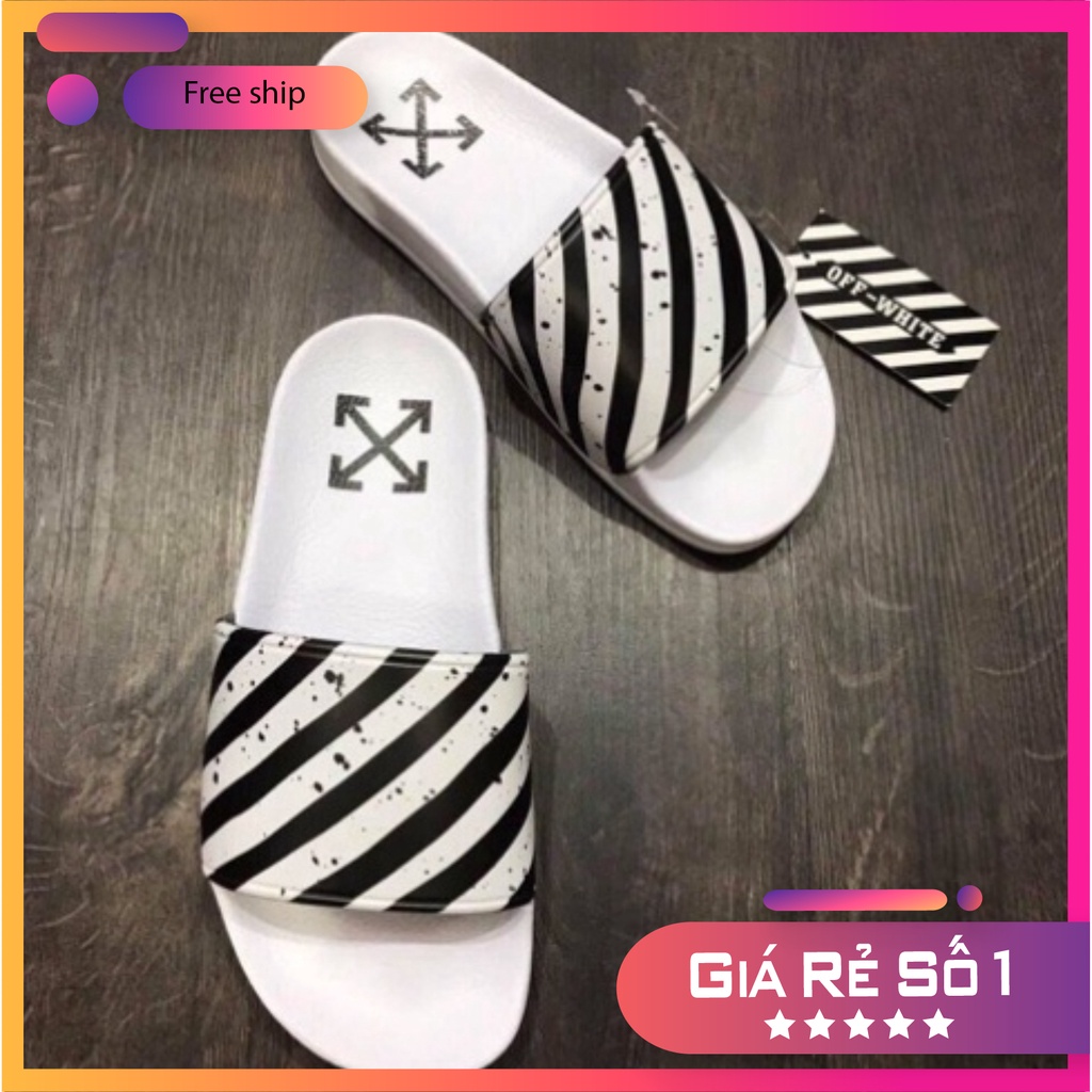 Dép Nam Nữ Quai Ngang OFF WHITE siêu dẹp HOT 2023