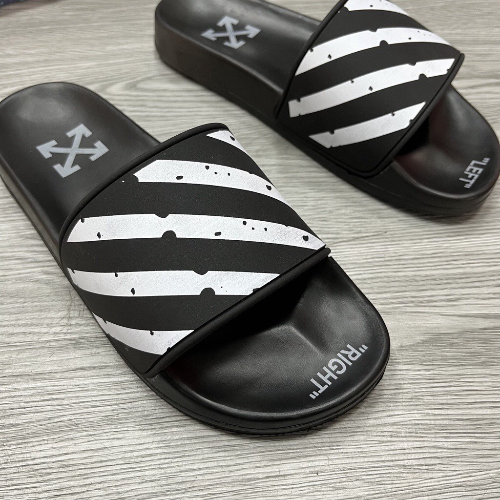 Dép nam OFF-WHITE cao cấp 3 màu, đế pu cao cấp hottrend hè 2023