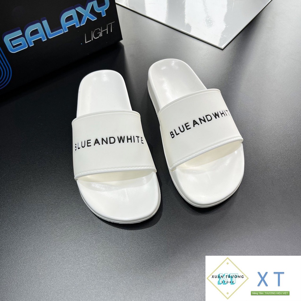 Dép Nam Nữ quai ngang BLUE AND WHITE Dép Thời Trang siz 36 - 43