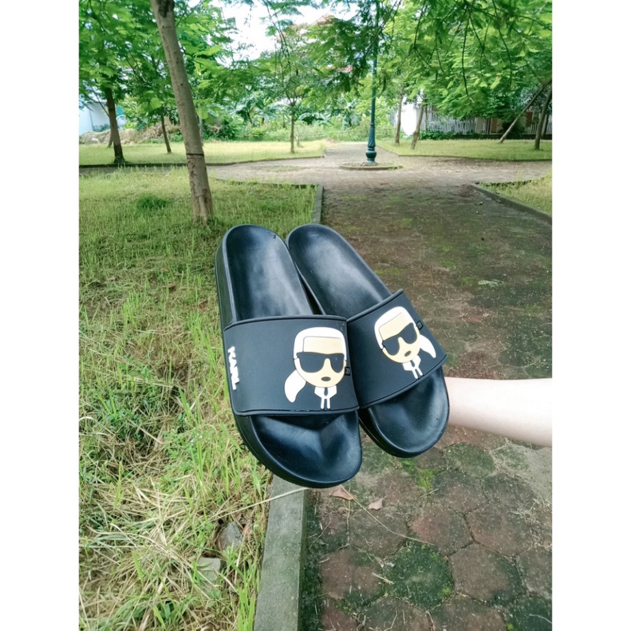 Dép quai ngang nam nữ hình KARL cool ngầu hot 203