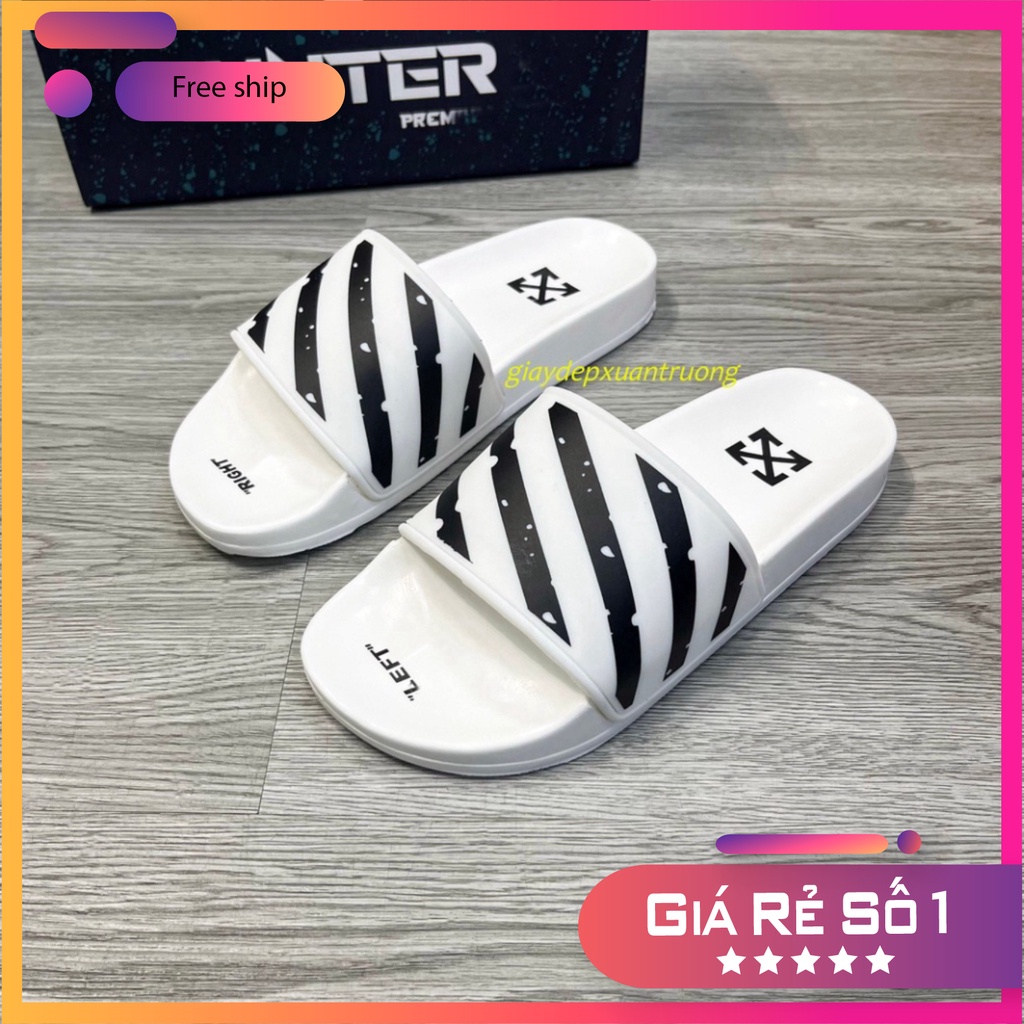 Dép nam OFF-WHITE cao cấp 3 màu, đế pu cao cấp