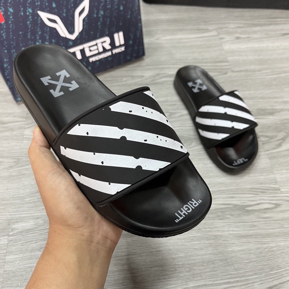 Dép nam OFF-WHITE cao cấp 3 màu, đế pu cao cấp