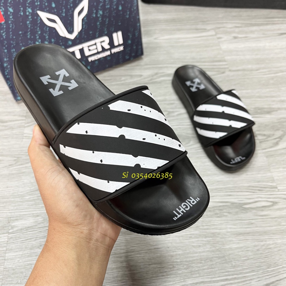 Dép Nam Nữ Quai Ngang OFF WHITE siêu dẹp HOT